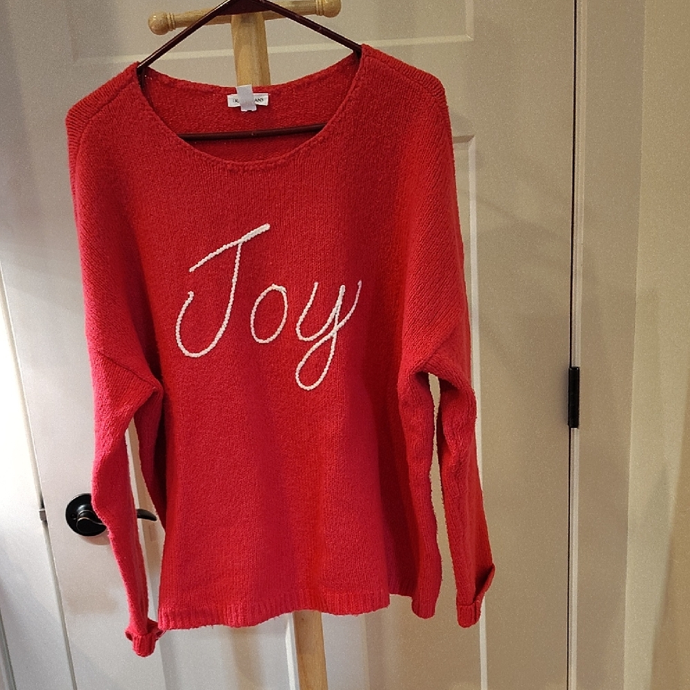 Sweater By Tribal With Joy On It